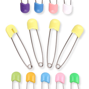 Adult Stainless Steel Locking Diaper Pins White