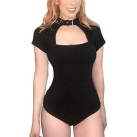Collared Onesie Black - myabdlsupplies