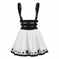 Bondage Teddy Bear Overall Skirt White XS - myabdlsupplies