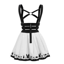 Bondage Teddy Bear Overall Skirt White XS - myabdlsupplies