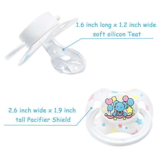 Gen2 BigShield Pacis White Little Circus Pattern-Elephant - myabdlsupplies