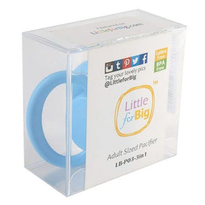 LittleForBig GEN 2 Adult Sized Pacifier Blue - myabdlsupplies