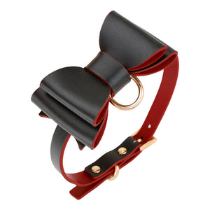 PrettyInCuffs Faux Leather Bondage Restraints Kits 12 Pcs Black/Red