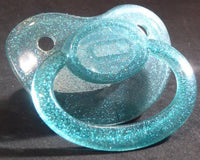 Transparent Glitter Blue Pacifier - myabdlsupplies