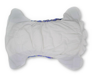 Omutsu Bulky Nighttime Adult Cloth Diaper - Blue Clouds S/M - myabdlsupplies