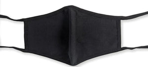 Black Washable Mask With Ties Twin Pack - myabdlsupplies