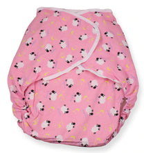 Omutsu Bulky Nighttime Cloth Diaper - Pink Sheep S/M - myabdlsupplies